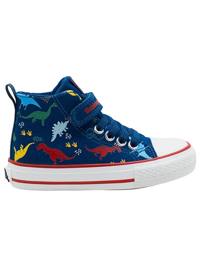 Tenis Tipo Bota Dinosaurios Marino Rojo Niño Bubble Gummers®