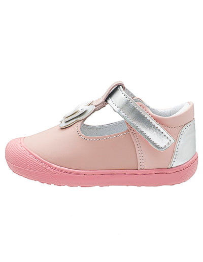 Zapato Mary Jane Rosa Plata Niña Andanenes®