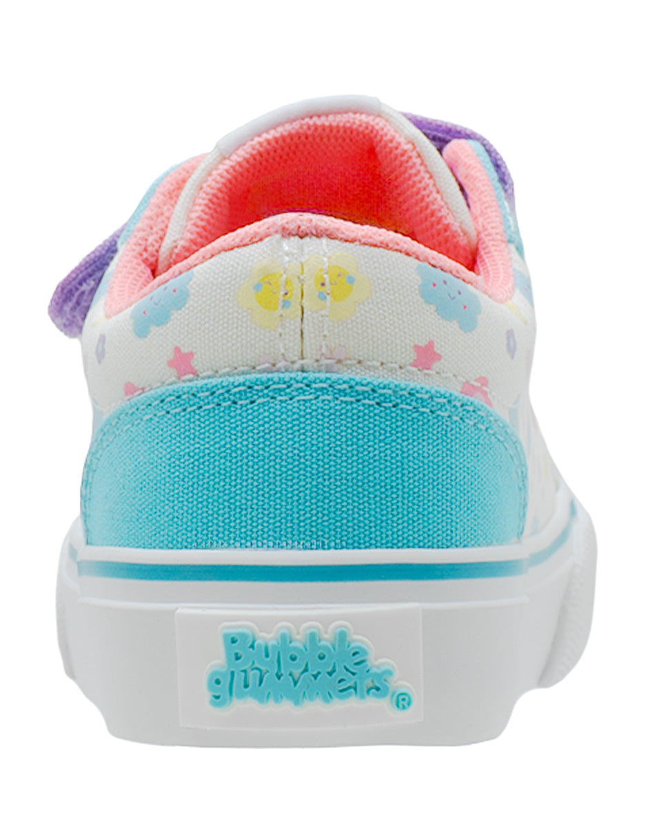 Tenis Choclo Blanco Nubes Niña Bubble Gummers.