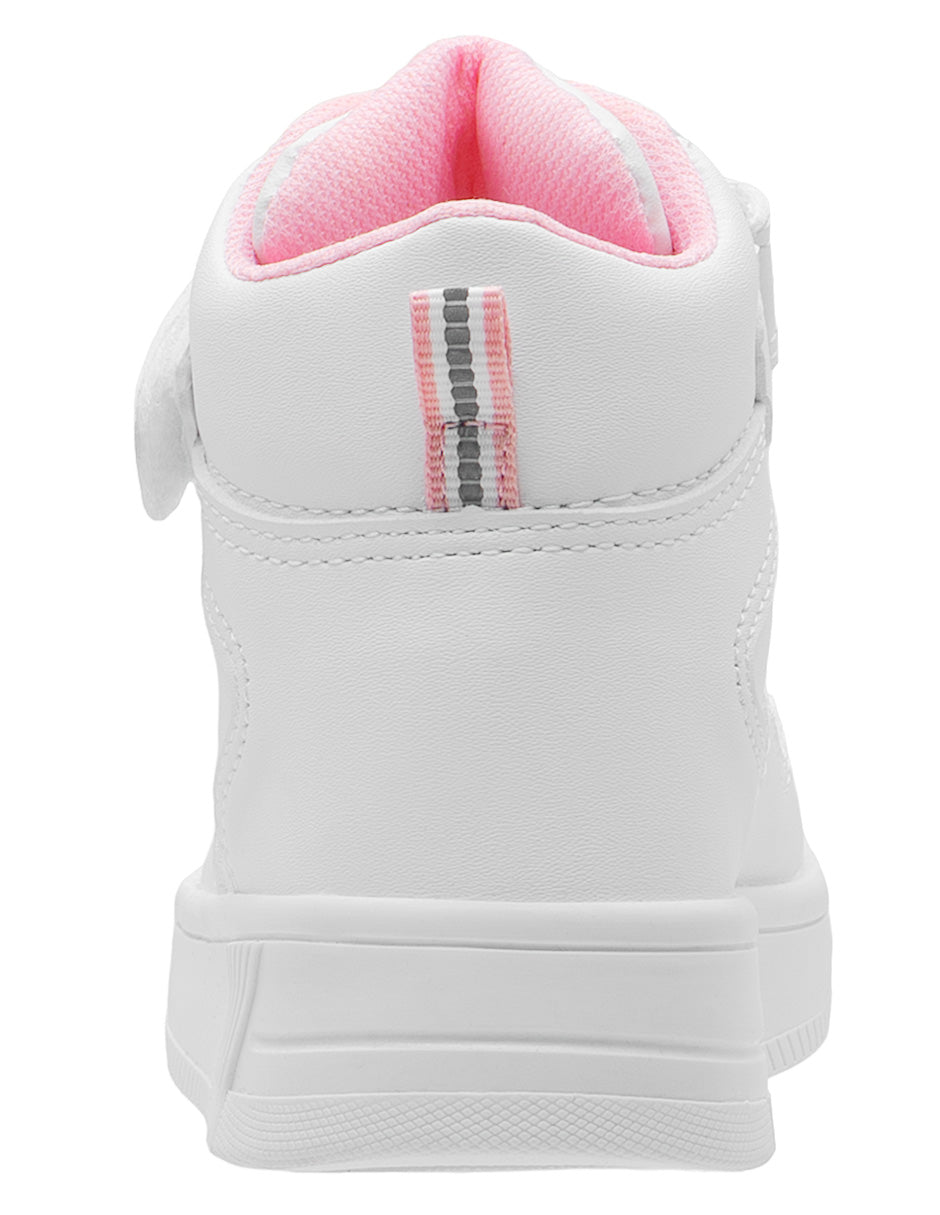 Tenis ZigZag Tipo Bota Blanco Niño Niña Bubble Gummers