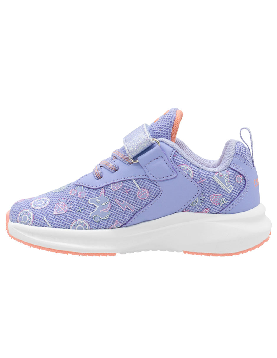 Tenis Para Niña Charly Lila Coral