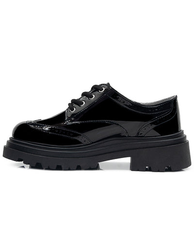 Zapato Choclo Escolar Casual Charol Negro Niña Karsten®