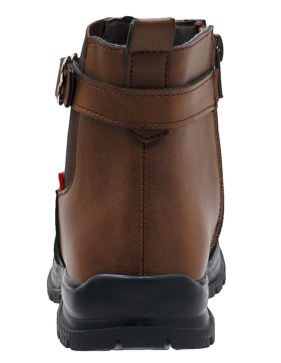 Bota Cognac Tipo Chelsea Niña Niños®