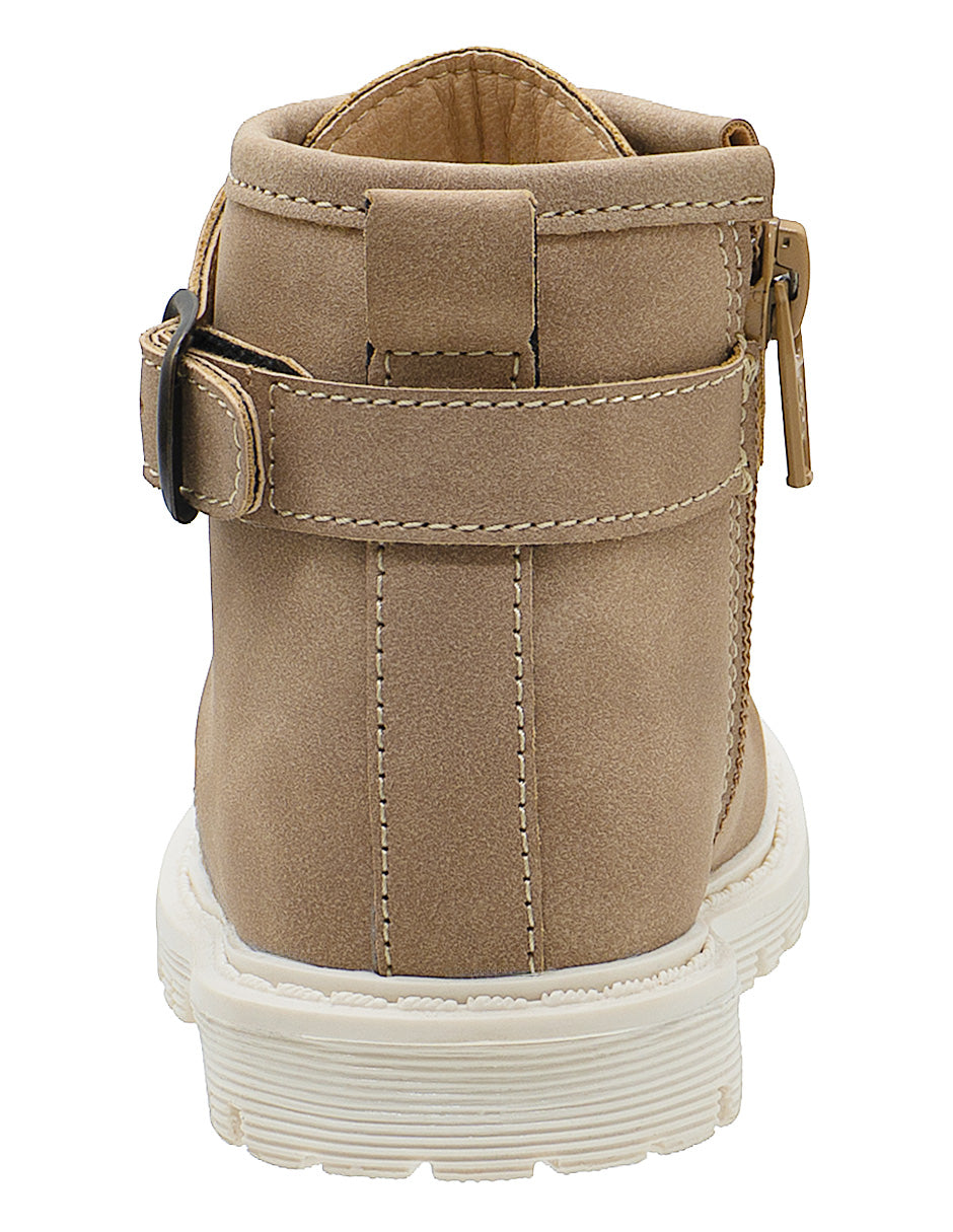 Botín Beige Flores Niña Ninos®