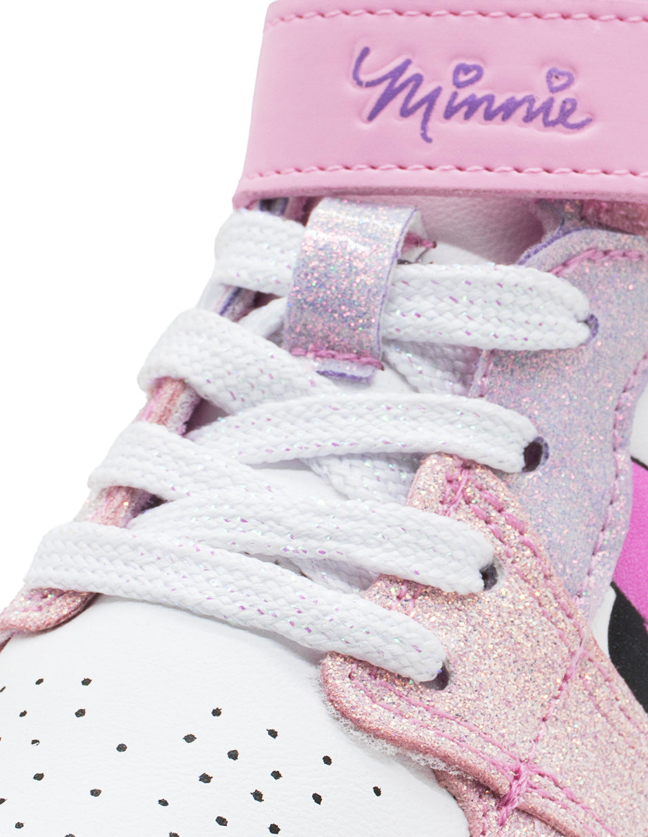 Tenis Botín Niña Disney Minnie Mouse Glitter Tropicana