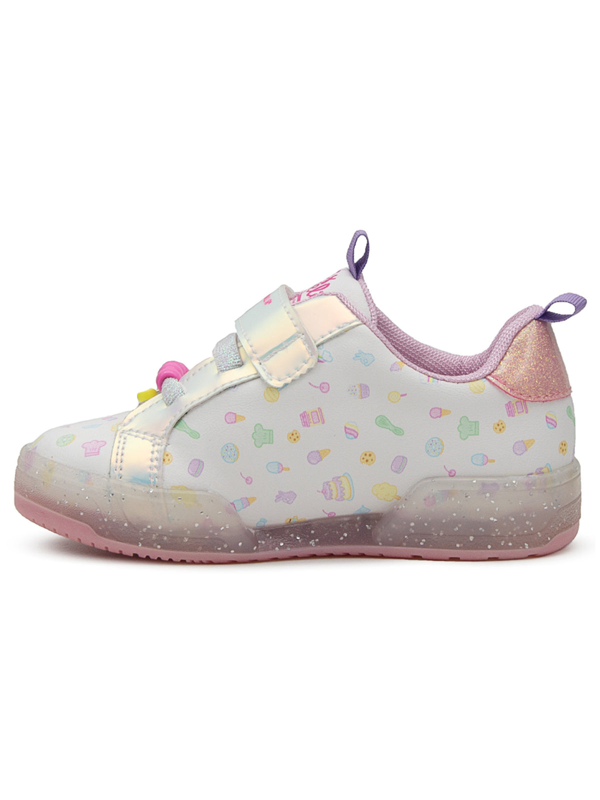 Tenis Niña Estampado Holográfico Glitter Tropicana