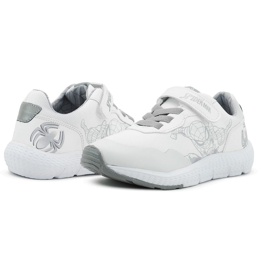 Tenis Escolares Niño Marvel Spider-Man Blanco Agujetas Elásticas Tropicana
