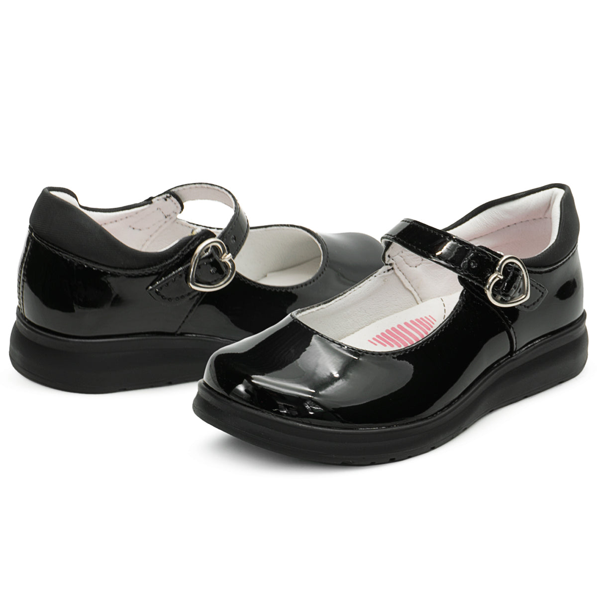 Zapato Escolar Niña Mary Jane – Charol Negro Suela Ergonómica Yuyin