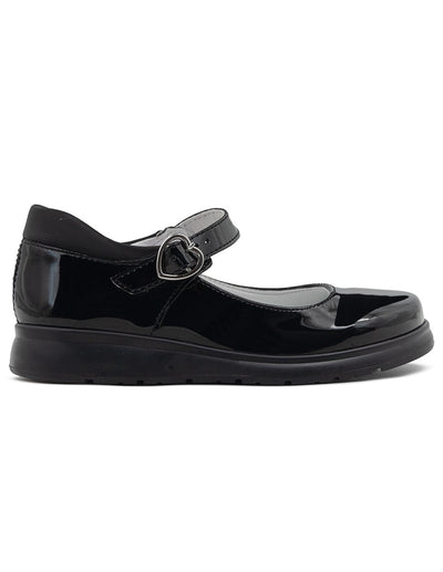 Zapato Escolar Niña Mary Jane – Charol Negro Suela Ergonómica Yuyin