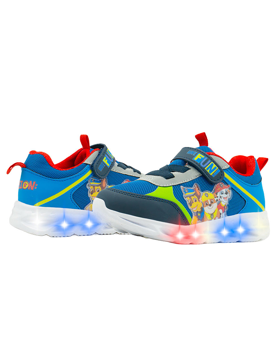 Tenis Deportivos Niño LED Paw Patrol – Ajuste Contactel Tropicana