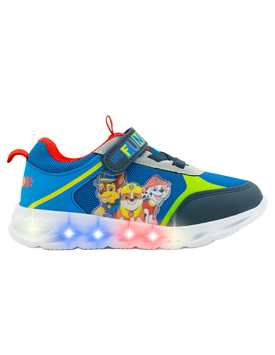 Tenis Deportivos Niño LED Paw Patrol – Ajuste Contactel Tropicana