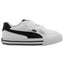 Tenis Puma Court Classic Blanco Negro Infantil 18-21.5