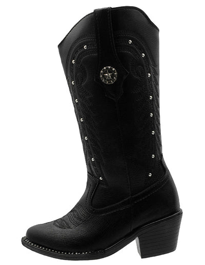Bota Vaquera Western Negro Niña Wildcat®