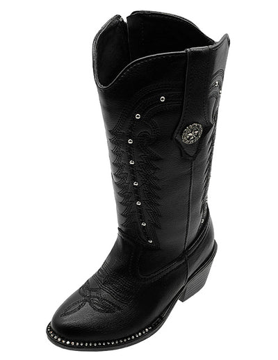 Bota Vaquera Western Negro Niña Wildcat®