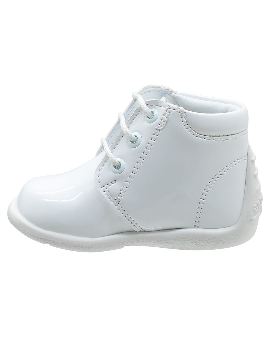 Zapato Tipo Botita Charol Blanco Niño Andanenes®