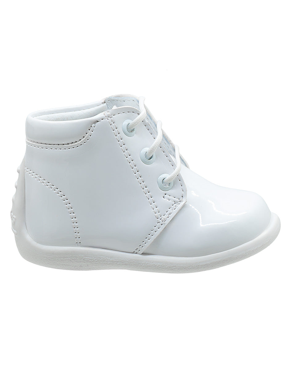 Zapato Tipo Botita Charol Blanco Niño Andanenes®