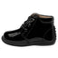 Zapato Escolar Tipo Bota Charol Negro Niño Andanenes.