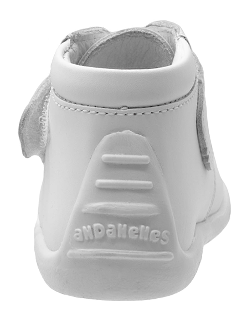 Zapato Tipo Bota Blanco Primeros Pasos Niño Andanenes