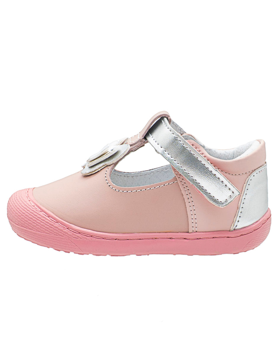 Zapato Mary Jane Rosa Plata Niña Andanenes®
