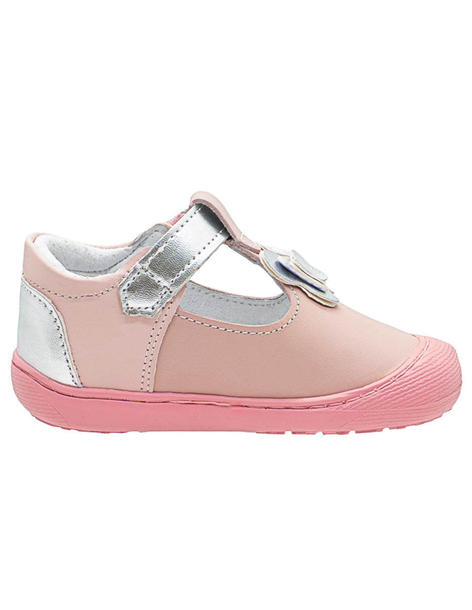 Zapato Mary Jane Rosa Plata Niña Andanenes®