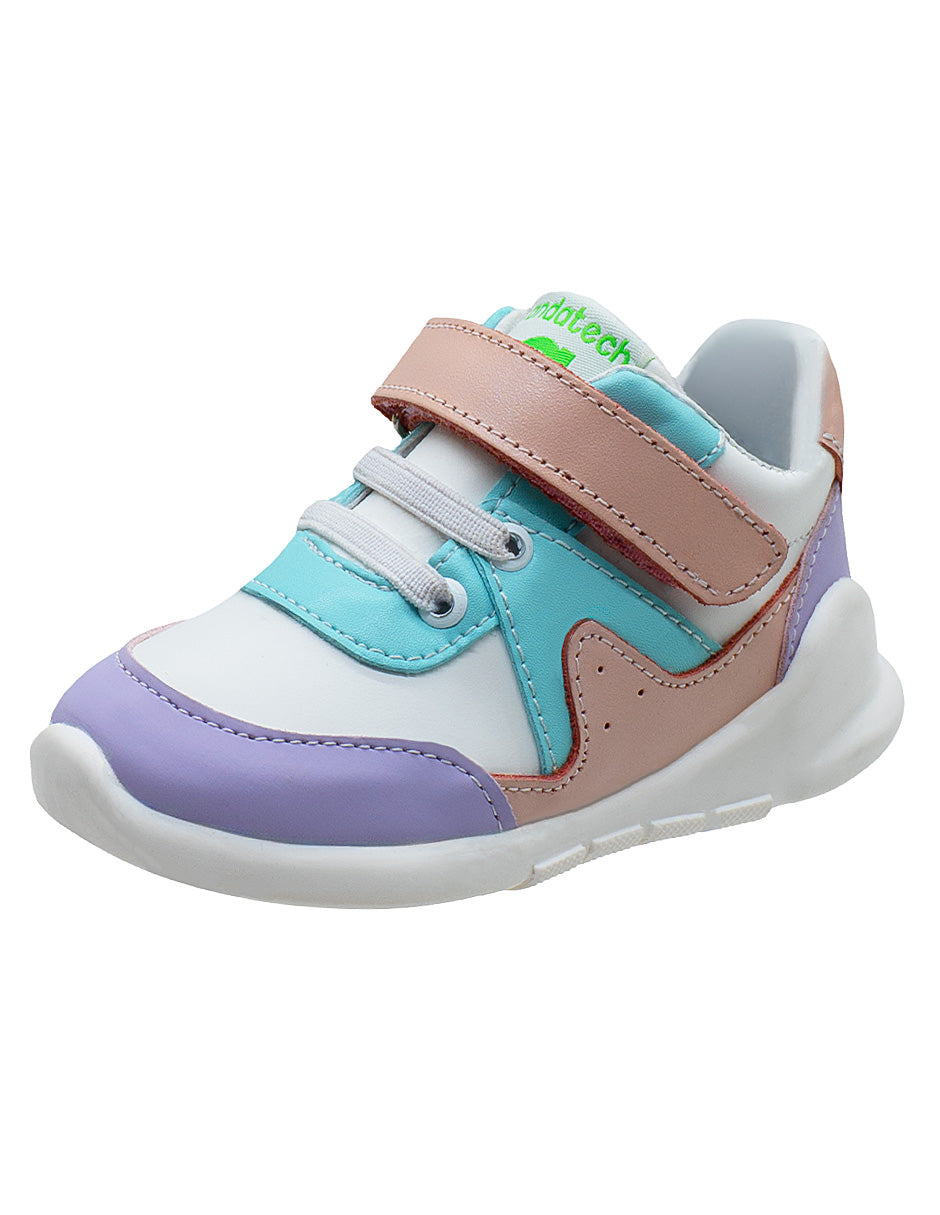 Tenis Choclo Blanco Rosa Niña Andanenes