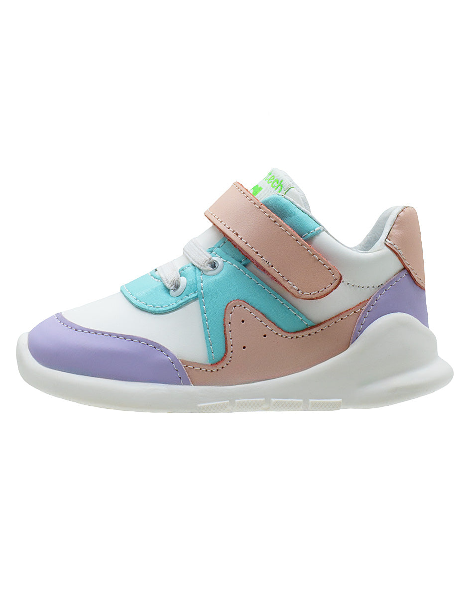 Tenis Choclo Blanco Rosa Niña Andanenes