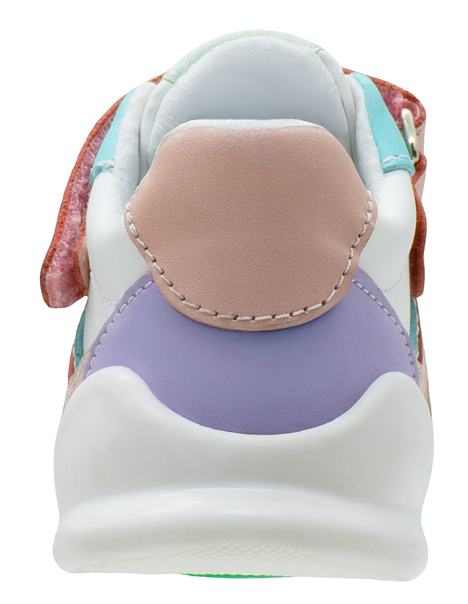 Tenis Choclo Blanco Rosa Niña Andanenes