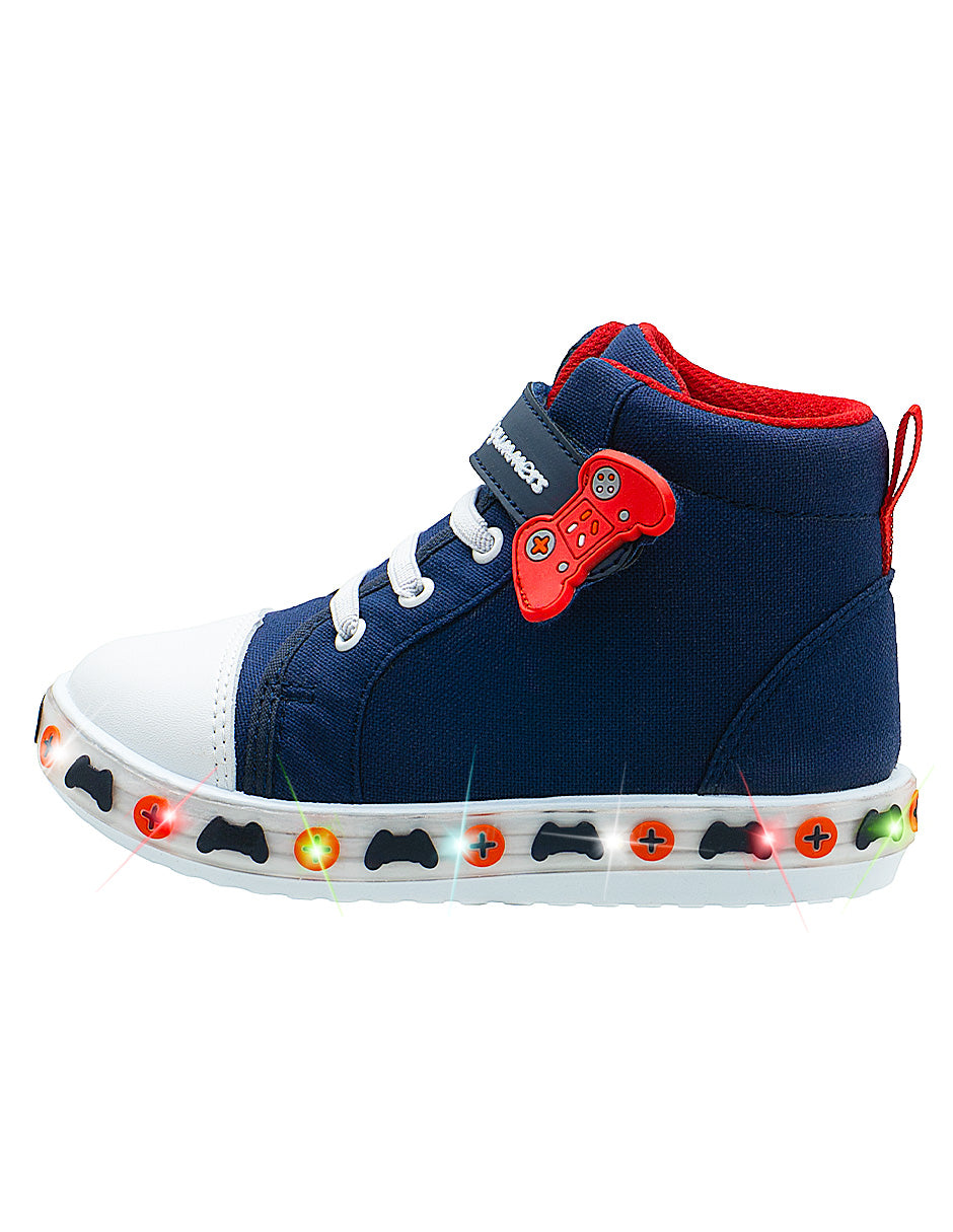 Tenis ArmyIII LED Marino Niño Gamer Bubble Gummers®