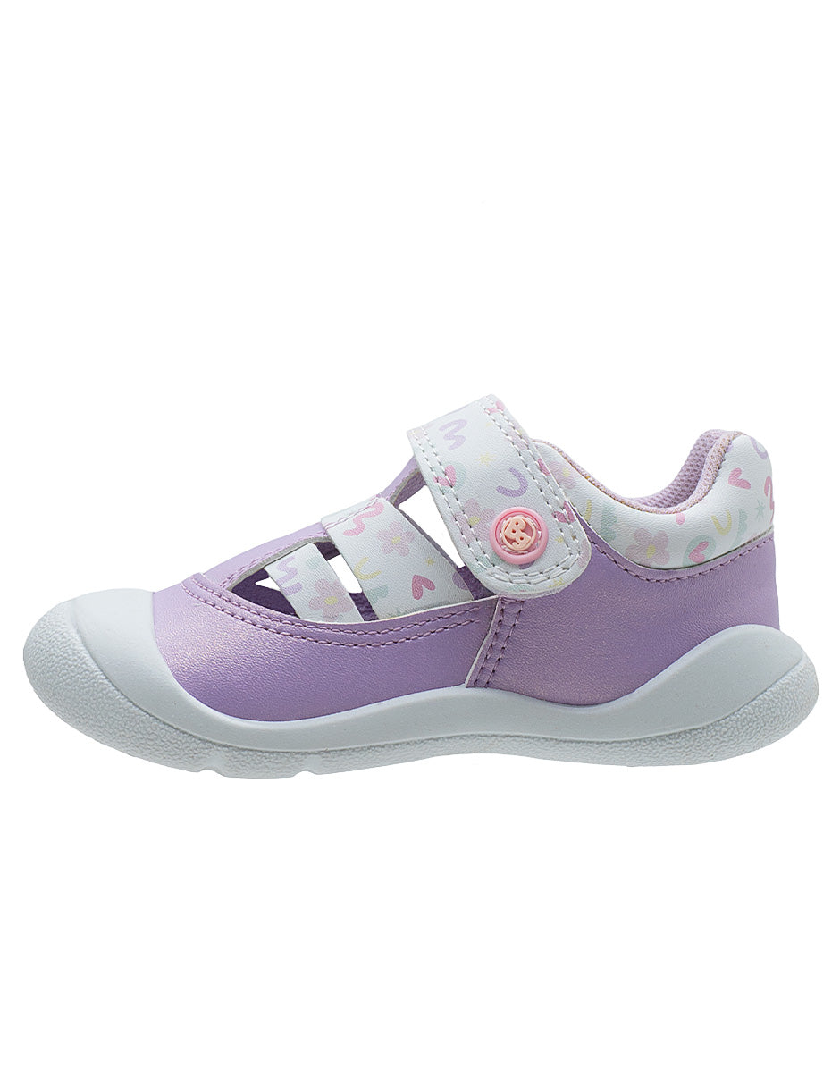 Sandalia Casual Lila Niña Bubble Gummers