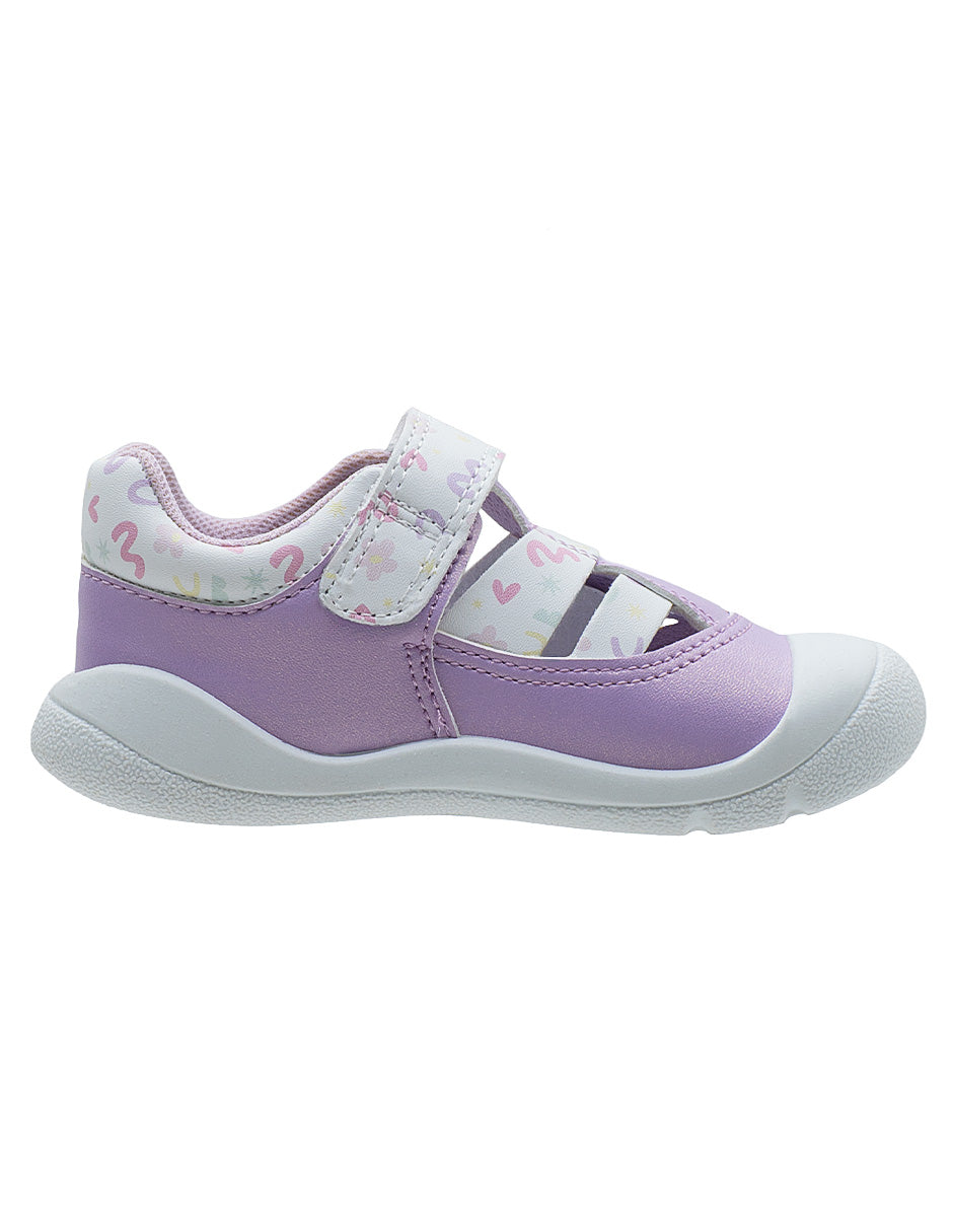 Sandalia Casual Lila Niña Bubble Gummers
