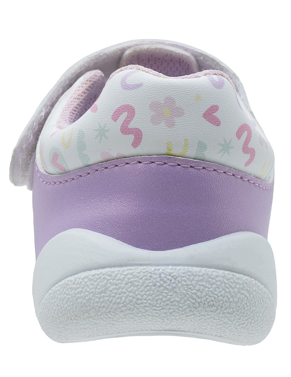 Sandalia Casual Lila Niña Bubble Gummers