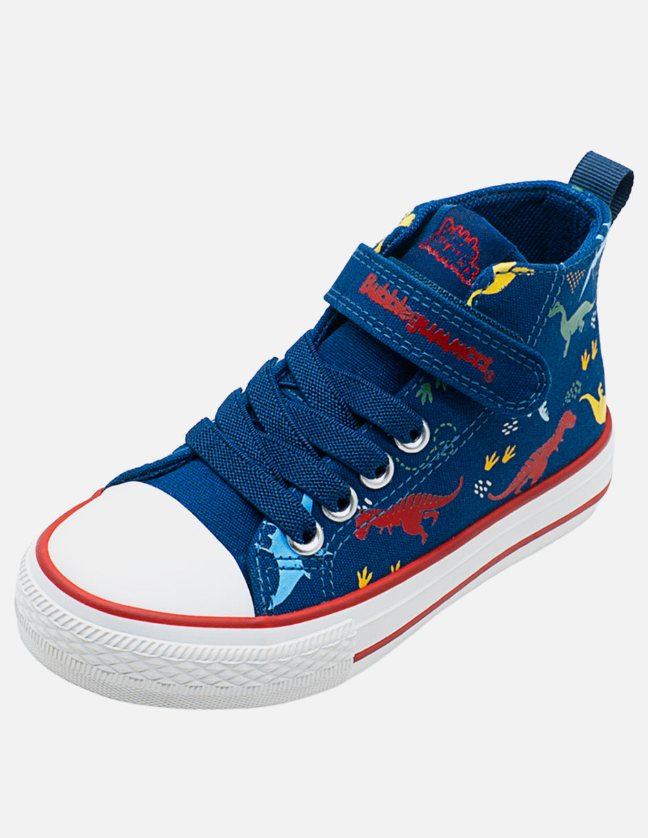 Tenis Bota Para Niño Bubble Gummers Marino Rojo