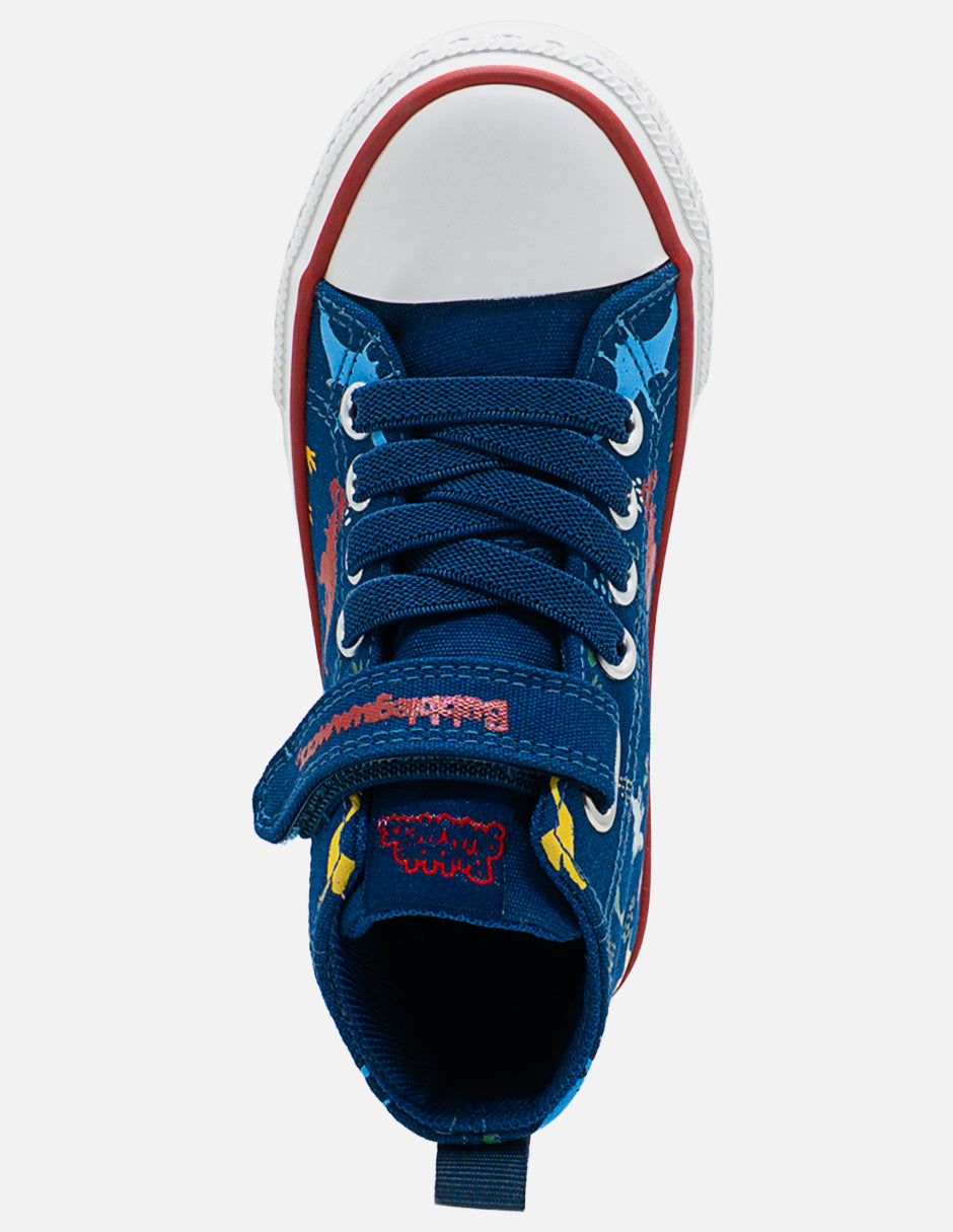Tenis Bota Para Niño Bubble Gummers Marino Rojo