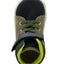Tenis Bota Luces Para Niño Bubble Gummers Verde Negro