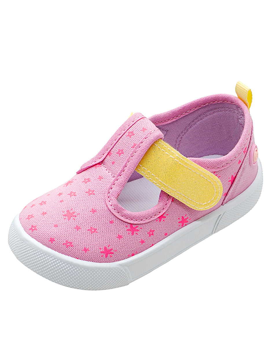 Tenis Para Niña Bubble Gummers Rosa Amarillo