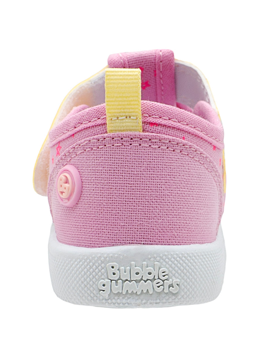 Tenis Para Niña Bubble Gummers Rosa Amarillo