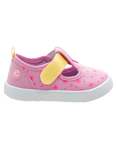 Tenis Para Niña Bubble Gummers Rosa Amarillo