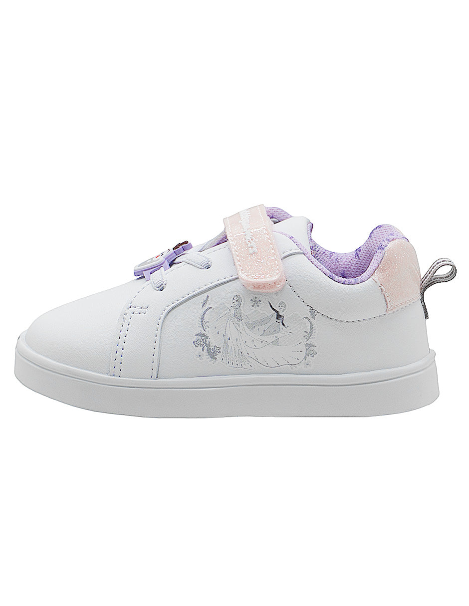 Tenis Choclo Blanco Rosa Lila Niña Frozen Belaura Bubble Gummers