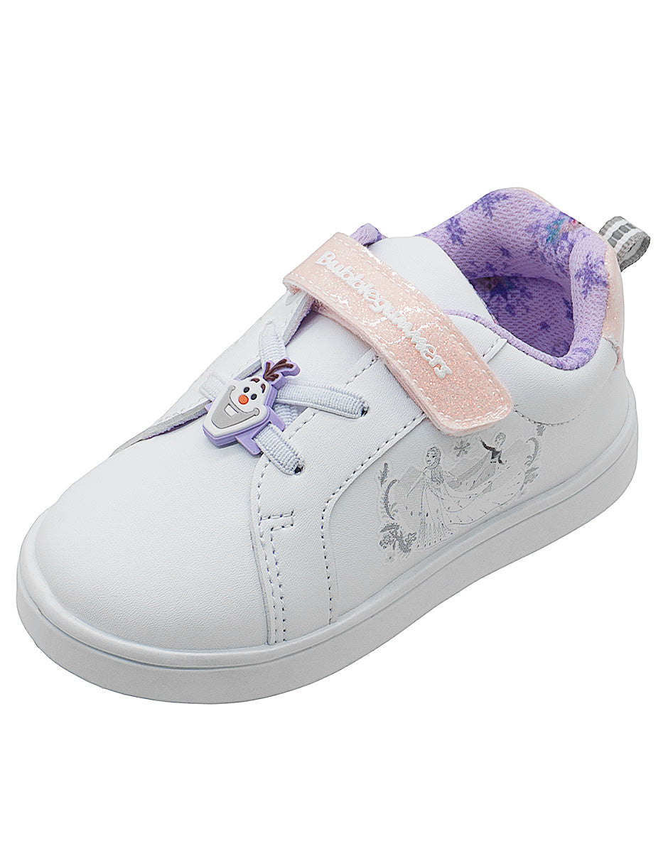 Tenis Choclo Blanco Rosa Lila Niña Frozen Belaura Bubble Gummers