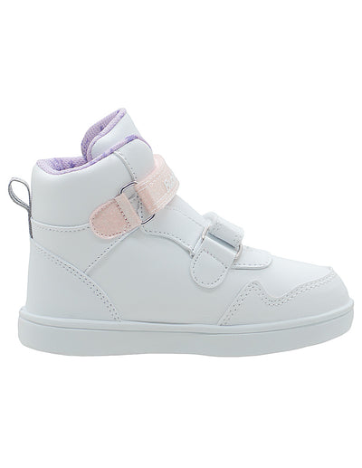 Tenis Escolar Tipo Bota Blanco Niña Copo de Nieve Belua Bubble Gummers