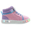 Tenis Tipo Bota Led Rosa Flor Niña Bubble Gummers.