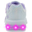 Tenis Luces Para Niña Bubble Gummers Blanco Lila