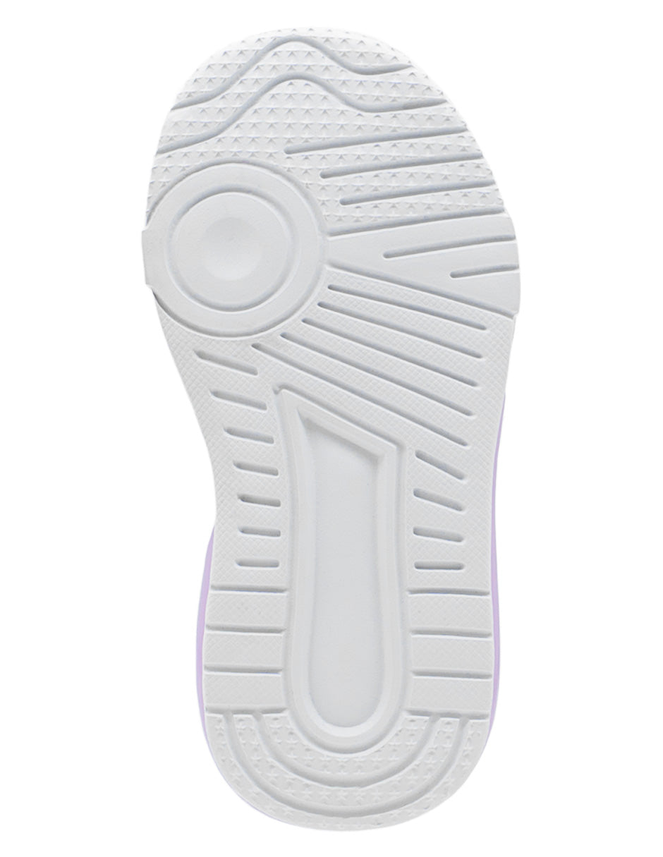 Tenis Luces Para Niña Bubble Gummers Blanco Lila
