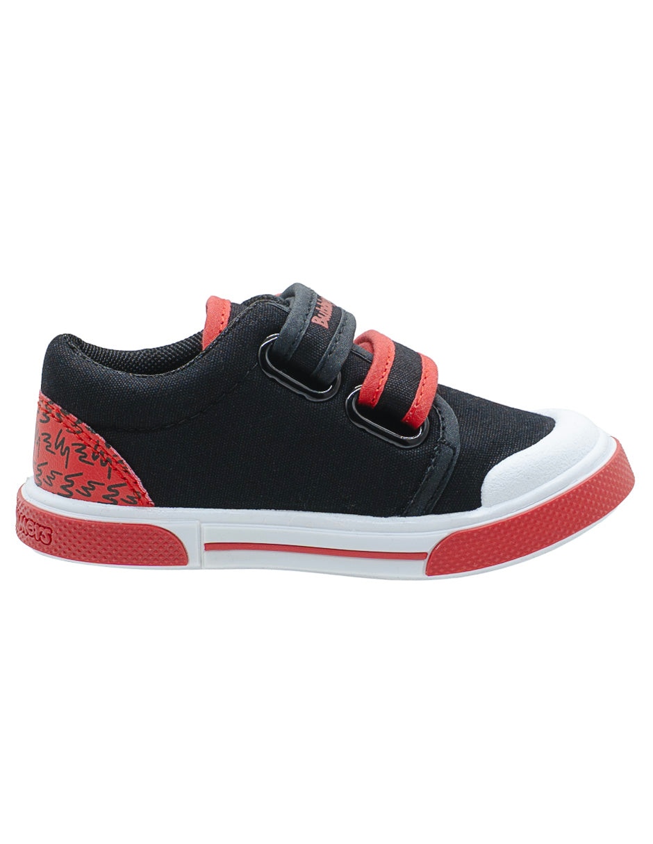 Tenis Para Niño Bubble Gummers Negro Rojo