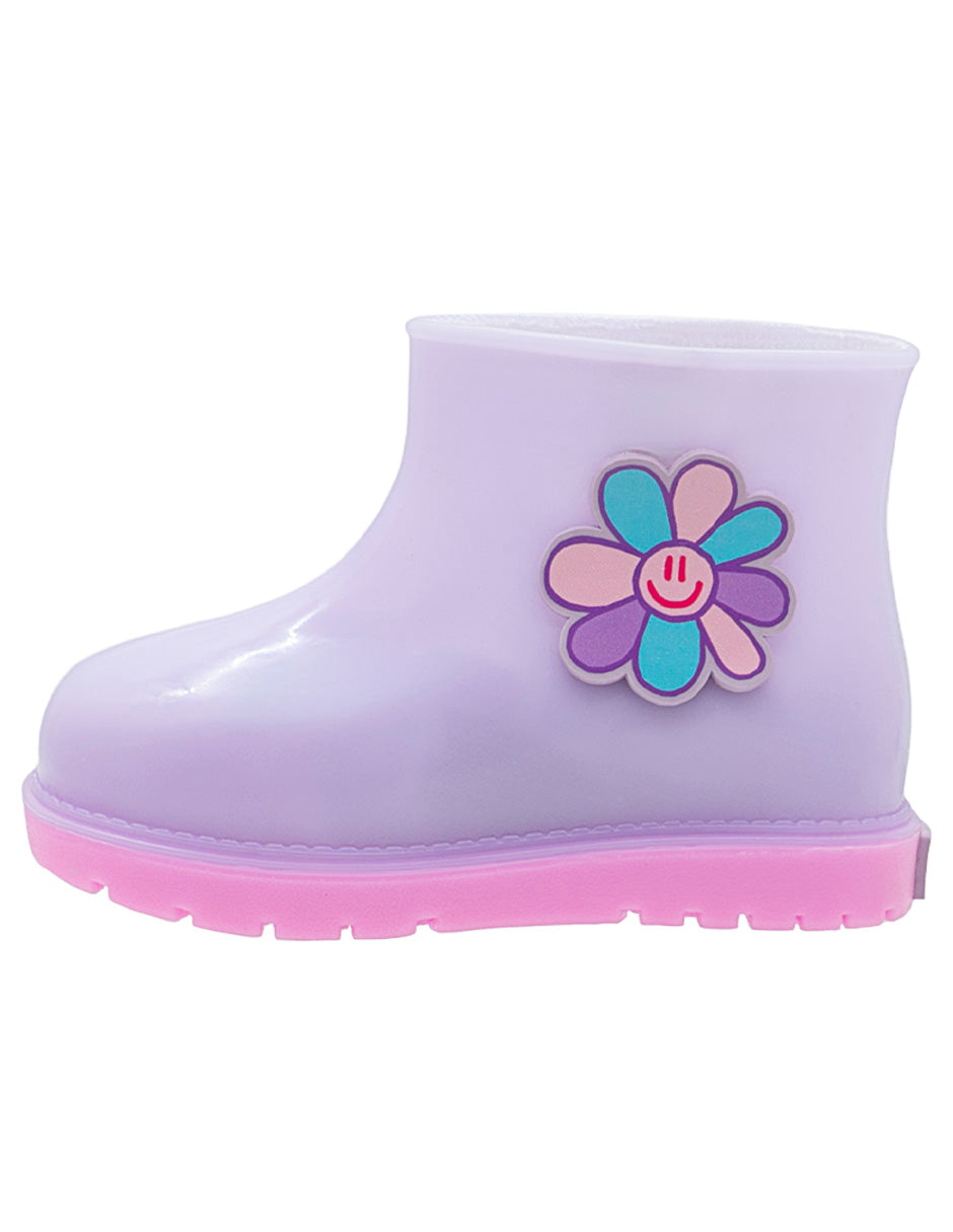 Bota Hule Para Niña Bubble Gummers Lila Rosa