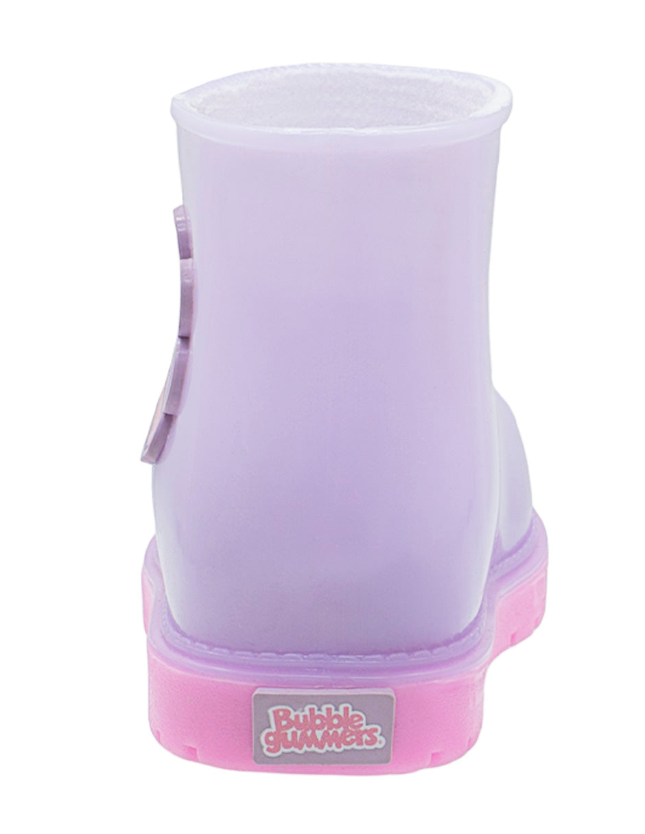 Bota Hule Para Niña Bubble Gummers Lila Rosa