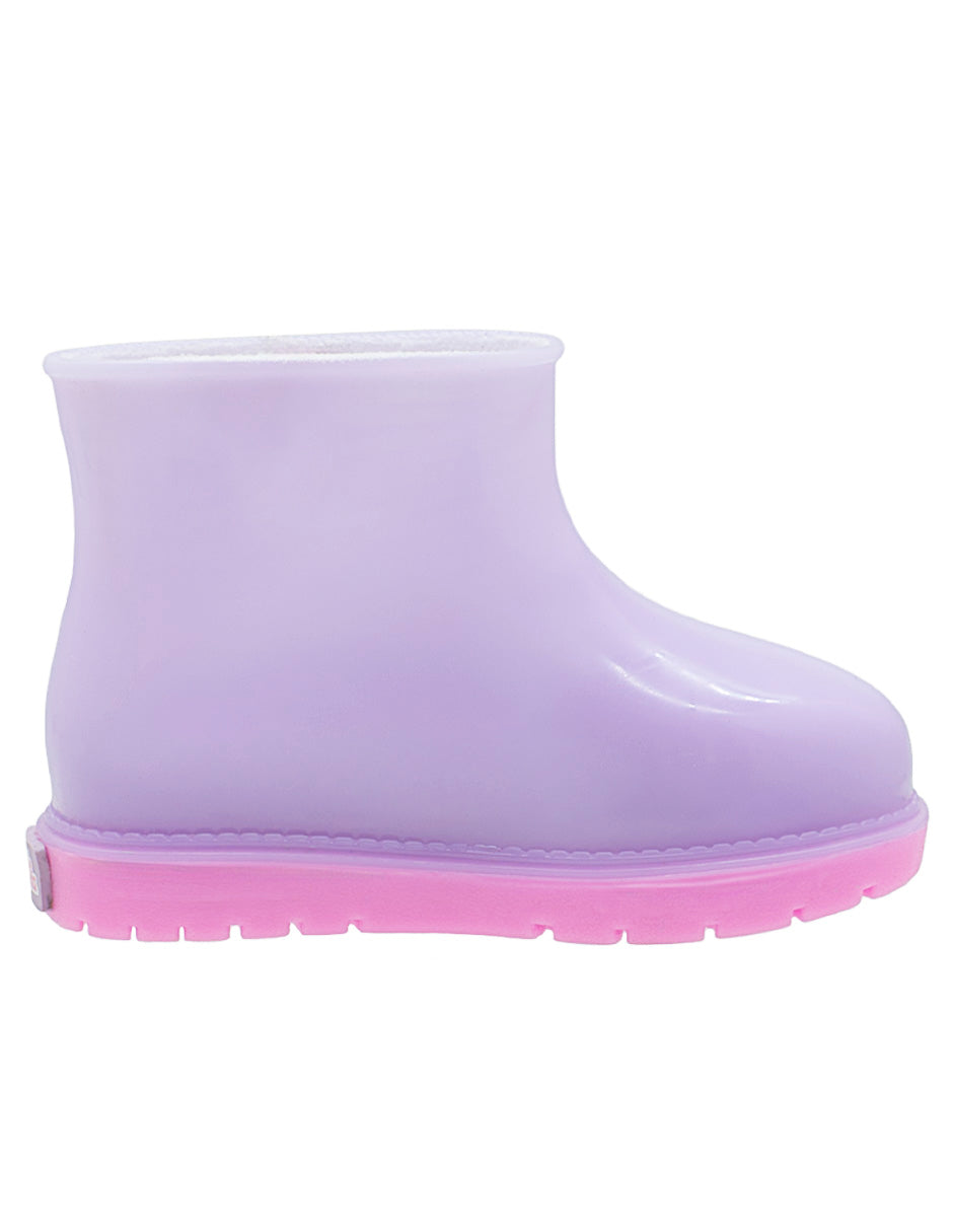 Bota Hule Para Niña Bubble Gummers Lila Rosa