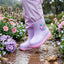Bota Hule Para Niña Bubble Gummers Lila Rosa