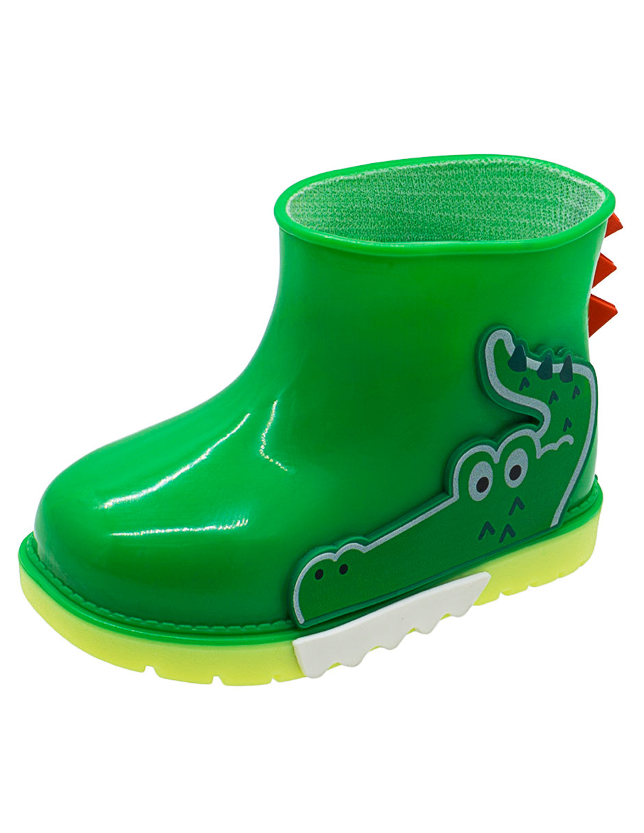 Bota Hule Para Niño Bubble Gummers Verde Lima
