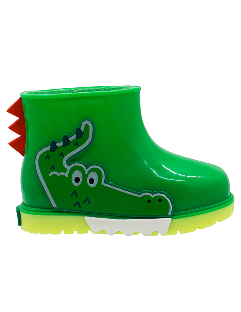 Bota Hule Para Niño Bubble Gummers Verde Lima
